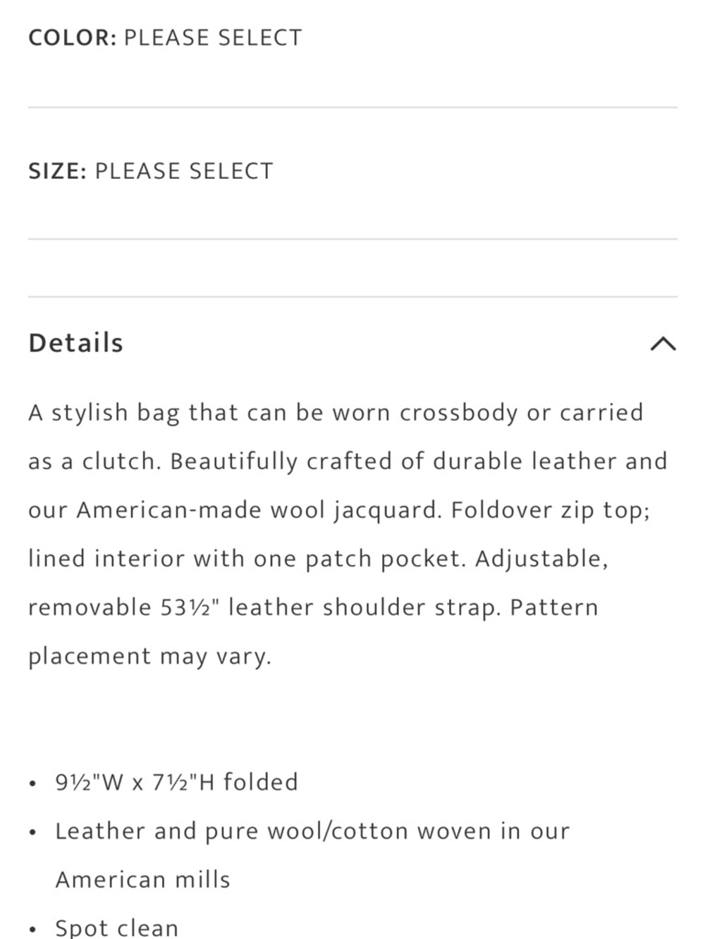 Pendleton Brown and Teal Geometric Foldover Crossbody  wyeth Clutch - Picture 4 of 11
